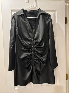 Zara | Dresses | Zara Mini Dress With Shoulder Pads | Poshmark Zara | Dresses | Zara Mini Dress With Shoulder Pads | Poshmark